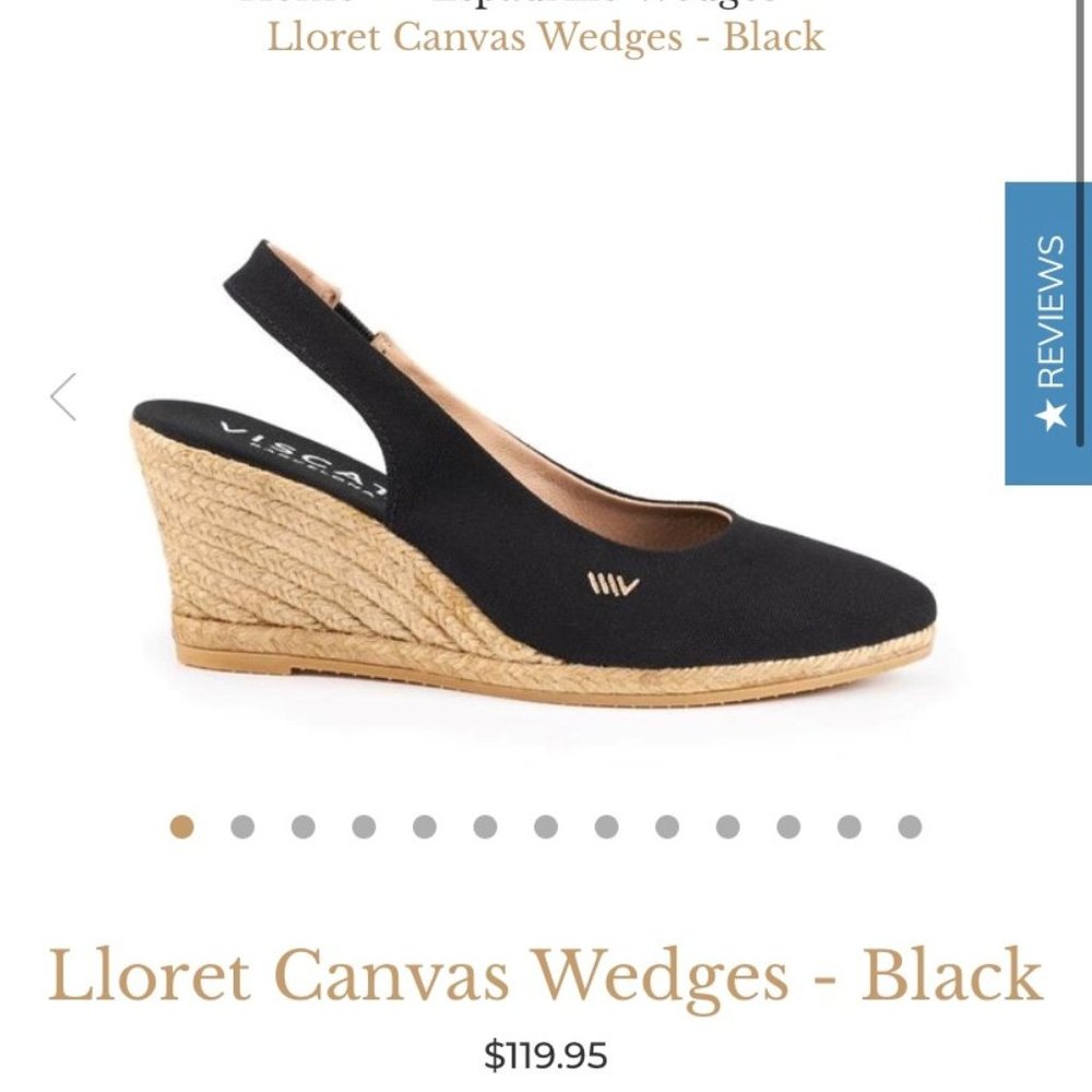 Viscata Lloret Espadrille Canvas Wedge. NWOT.